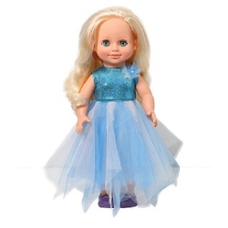 Кукла "Анна праздничная 2", озвученная, 42 см Весна, цвет голубой, размер 490x210x130 мм Артикул: В3719/о/РС. 