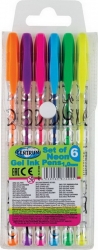 Ручки гелевые набор "NEON" 6 цветов, 1,0мм Артикул: 87400-no. 
