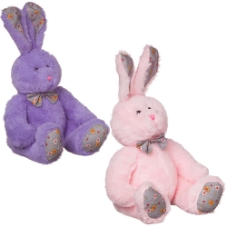 Кролик, 23см, 2 цвета(розовый, фиолетовый) Артикул: M2068. 