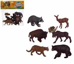 Игровой набор ABtoys Юный натуралист Фигурки диких лесных животных, 6 штук Артикул: PT-01285. 