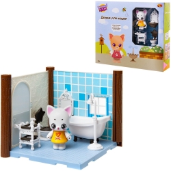 Игровой набор ABtoys Уютный дом Домик для кошки. Ванная комната Артикул: PT-01314. 