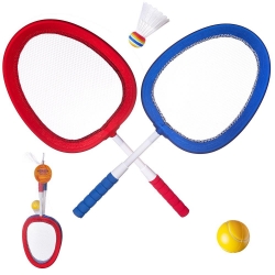 Спортивная игра ABtoys Бадминтон и теннис 2в1 4 предмета, в сетке Артикул: S-00177 (PT-00177). 