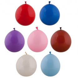 Набор шаров 7 шт., BONDIBON "Шар-АХ!", размер 10", цветные (светло-голубой, розовый, фиолетовый, кра Артикул: ВВ4028. 
