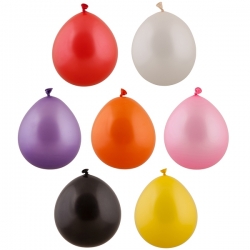 Набор шаров 7 шт., BONDIBON "Шар-АХ!", размер 10", цветные металлик (розовый, сиреневый, желтый, бел Артикул: ВВ4030. 