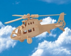 Сборная деревянная модель Чудо-Дерево Авиация Боевой вертолет (2 пластины) Артикул: P007. 