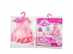 Одежда для кукол: платье, атласное, (розовый цвет), 25,5x36x1см Артикул: GCM18-12. 