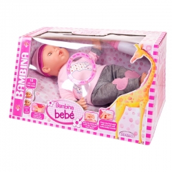 Кукла DIMIAN Bambina Bebe Пупс 40 см, с живой мимикой, со звуковыми эффектами Артикул: BD308-M8. 