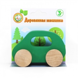 Игрушка Машинка деревянная (зеленая) Артикул: 02964ДК. 
