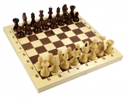 Игра настольная. Шахматы деревянные, поле 29см х 29см Артикул: 02845ДК. 