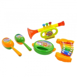 Набор музыкальных инструментов ABtoys DoReMi Baby Веселый оркестр 5 предметов, 24.5x30x7см Артикул: D-00059. 