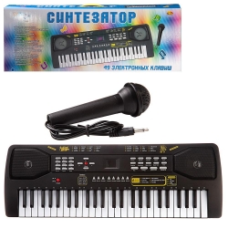 Синтезатор (пианино электронное), 49 клавиш, с адаптером Артикул: D-00084. 