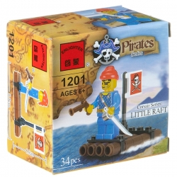 Констр. ENLIGHTEN пласт. Pirates Series, 34 дет., BOX 7*7*4,5 см., арт. 1201 Артикул: Г79582. 