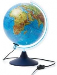 Глобус Земли физико-политический интерактивный, с подсветкой, D-250 мм Артикул: INT12500284. 