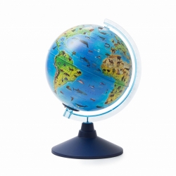 Зоогеографический глобус "Классик Евро" (свет), 21 см Артикул: Ве012100249. 