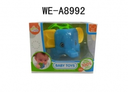 Игрушка для малышей. Погремушка-слоненок Артикул: 8102A. 