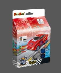 Конструктор Banbao (Банбао) "Машина (красная/зеленая), инерционная", 23 детали (можно играть через приложения Google Play & AppStore) Артикул: 8628-1/2пц. 