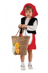 Костюм карнавальный Красная шапочка (мех) размер 28 (детский) Артикул: 111-110-56-no. 