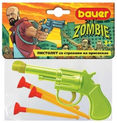 Игровой набор Bauer Охотник на зомби Пистолет со стрелами на присосках Артикул: 731b. 