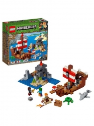Конструктор LEGO Minecraft Приключения на пиратском корабле Артикул: 21152-L. 