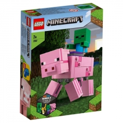 Констр-р LEGO Minecraft Большие фигурки Minecraft, Свинья и Зомби-ребёнок Артикул: 21157-L. 
