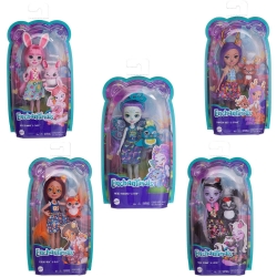 Кукла Mattel Enchantimals с любимой зверюшкой 5 видов Базовая Артикул: DVH87. 