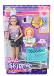 Barbie Игровой набор «Няня Скиппер" 2 куклы с аксессуарами, в ассортименте 8  (1)УЦЕНКА Артикул: FHY97. 