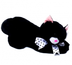 Игрушка мягкая "Кошка Лиля", цвет: черный Артикул: См-338-5_черн. 