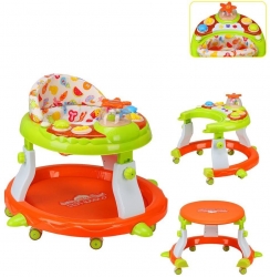 Ходунки-столик детские Star 2в1, свет, звук, силиконовые колеса с фиксацией Артикул: zxl19110601-33. 