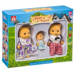 Игровой набор Happy Family фигурки зверюшек, семейка котиков , BOX 19,2*15,2*4,5 см, арт.012-11D. Артикул: Д93768. 