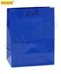Пакет подарочный с глянцевой ламинацией, синий, 18х23х10 см Артикул: ПП-1671/РК. 
