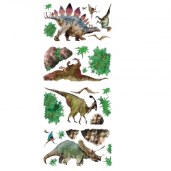 Наклейки на стену "Динозавры", 25 стикеров Артикул: RMK1882SCS. 
