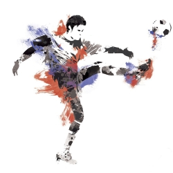 Набор стикеров для декора "Футболист 1" Артикул: RMK2490GM. 