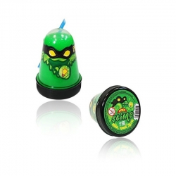 Игрушка ТМ "Slime "Ninja" светится в темноте, зеленый, 130 г., 6,5*9*6,5 см Артикул: S130-18. 