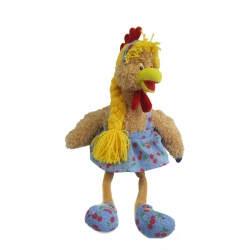 Мягкая игрушка "Курочка в платье", 21 см Артикул: YSL17179. 
