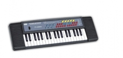 Детский синтезатор с микрофоном для домашнего обучения игры на клавишном инструменте. 37 клавиш. есть возможность регулировать громкость звучания. Переключаются ритмы и тембры. Выбор из нескольких возможных темпов. В коробке 52,5*4,5*15 см. Артикул: ZY948593. 