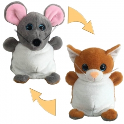 Перевертыши. Мышка/Кошка 16 см, игрушка мягкая Артикул: M5028. 