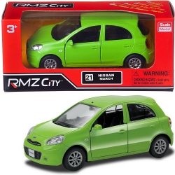 Машинка металлическая Uni-Fortune RMZ City 1:32 NISSAN MARCH, Цвет Зелёный Артикул: 554011-GN-no. 