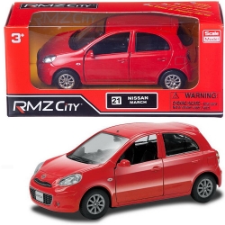 Машинка металлическая Uni-Fortune RMZ City 1:32 NISSAN MARCH, Цвет Красный Артикул: 554011-RD-no. 